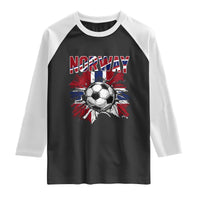 Norway Soccer Fan Raglan Shirt Norwegian Football Supporter Fan Gift