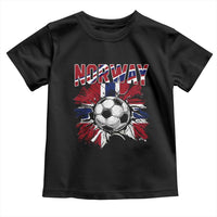 Norway Soccer Fan Toddler T Shirt Norwegian Football Supporter Fan Gift