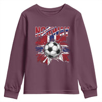 Norway Soccer Fan Youth Sweatshirt Norwegian Football Supporter Fan Gift
