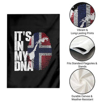 It's in My DNA Garden Flag Norwegian Norway Map Flag Pride