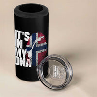 It's in My DNA 4 in 1 Can Cooler Tumbler Norwegian Norway Map Flag Pride