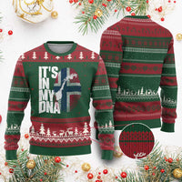It's in My DNA Ugly Christmas Sweater Norwegian Norway Map Flag Pride