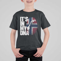 It's in My DNA T Shirt For Kid Norwegian Norway Map Flag Pride