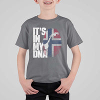 It's in My DNA T Shirt For Kid Norwegian Norway Map Flag Pride