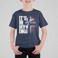 It's in My DNA T Shirt For Kid Norwegian Norway Map Flag Pride