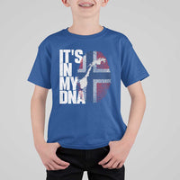 It's in My DNA T Shirt For Kid Norwegian Norway Map Flag Pride