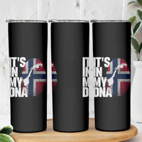 It's in My DNA Skinny Tumbler Norwegian Norway Map Flag Pride