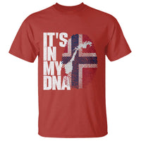 It's in My DNA T Shirt Norwegian Norway Map Flag Pride