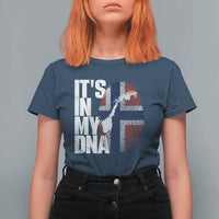 It's in My DNA T Shirt For Women Norwegian Norway Map Flag Pride