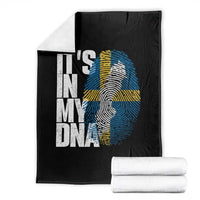 It's in My DNA Throw Blanket Sweden Sverige Swedish Map Flag