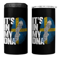 It's in My DNA 4 in 1 Can Cooler Tumbler Sweden Sverige Swedish Map Flag