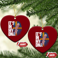 It's in My DNA Ceramic Ornament Sweden Sverige Swedish Map Flag