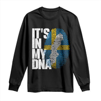 It's in My DNA Long Sleeve Shirt Sweden Sverige Swedish Map Flag