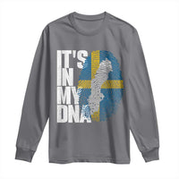 It's in My DNA Long Sleeve Shirt Sweden Sverige Swedish Map Flag