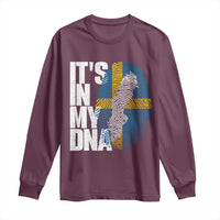 It's in My DNA Long Sleeve Shirt Sweden Sverige Swedish Map Flag