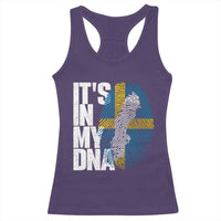 It's in My DNA Racerback Tank Top Sweden Sverige Swedish Map Flag