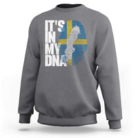 It's in My DNA Sweatshirt Sweden Sverige Swedish Map Flag
