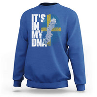 It's in My DNA Sweatshirt Sweden Sverige Swedish Map Flag