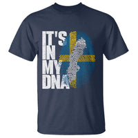It's in My DNA T Shirt Sweden Sverige Swedish Map Flag