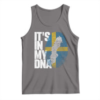It's in My DNA Tank Top Sweden Sverige Swedish Map Flag