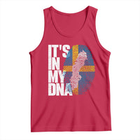 It's in My DNA Tank Top Sweden Sverige Swedish Map Flag