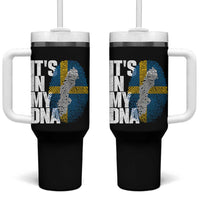 It's in My DNA Tumbler With Handle Sweden Sverige Swedish Map Flag