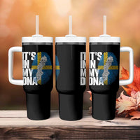 It's in My DNA Tumbler With Handle Sweden Sverige Swedish Map Flag