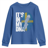 It's in My DNA Youth Sweatshirt Sweden Sverige Swedish Map Flag