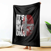 It's in My DNA Throw Blanket Denmark Map Flag Danish Gift