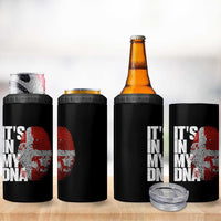 It's in My DNA 4 in 1 Can Cooler Tumbler Denmark Map Flag Danish Gift