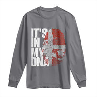 It's in My DNA Long Sleeve Shirt Denmark Map Flag Danish Gift