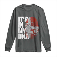 It's in My DNA Long Sleeve Shirt Denmark Map Flag Danish Gift