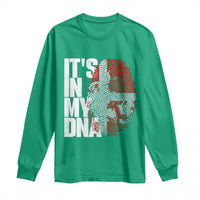 It's in My DNA Long Sleeve Shirt Denmark Map Flag Danish Gift