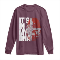 It's in My DNA Long Sleeve Shirt Denmark Map Flag Danish Gift