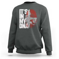 It's in My DNA Sweatshirt Denmark Map Flag Danish Gift