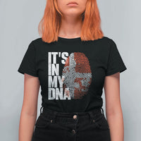 It's in My DNA T Shirt For Women Denmark Map Flag Danish Gift