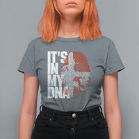 It's in My DNA T Shirt For Women Denmark Map Flag Danish Gift