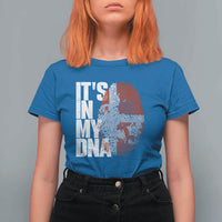 It's in My DNA T Shirt For Women Denmark Map Flag Danish Gift