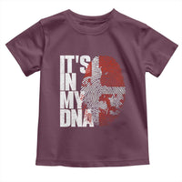 It's in My DNA Toddler T Shirt Denmark Map Flag Danish Gift