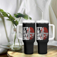 It's in My DNA Tumbler With Handle Denmark Map Flag Danish Gift