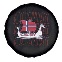 Norwegian Viking Ship Flag Boat Norway Heritage Spare Tire Cover