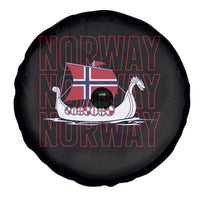 Norwegian Viking Ship Flag Boat Norway Heritage Spare Tire Cover