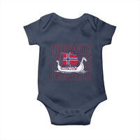Norwegian Viking Ship Flag Boat Norway Heritage Baby Onesie