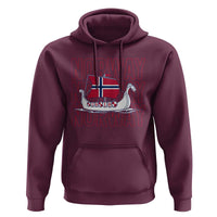 Norwegian Viking Ship Flag Boat Norway Heritage Hoodie
