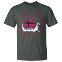 Norwegian Viking Ship Flag Boat Norway Heritage T Shirt