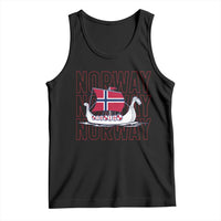 Norwegian Viking Ship Flag Boat Norway Heritage Tank Top