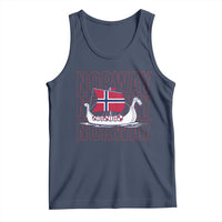 Norwegian Viking Ship Flag Boat Norway Heritage Tank Top