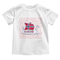 Norwegian Viking Ship Flag Boat Norway Heritage Toddler T Shirt