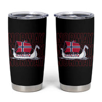 Norwegian Viking Ship Flag Boat Norway Heritage Tumbler Cup