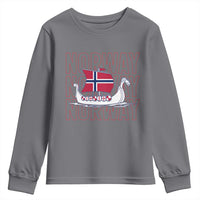 Norwegian Viking Ship Flag Boat Norway Heritage Youth Sweatshirt